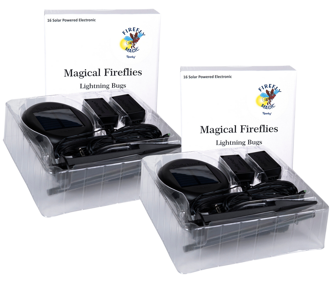 Solar Powered Fireflies – 16 LED's - Bundled (2 Sets) – Firefly Magic