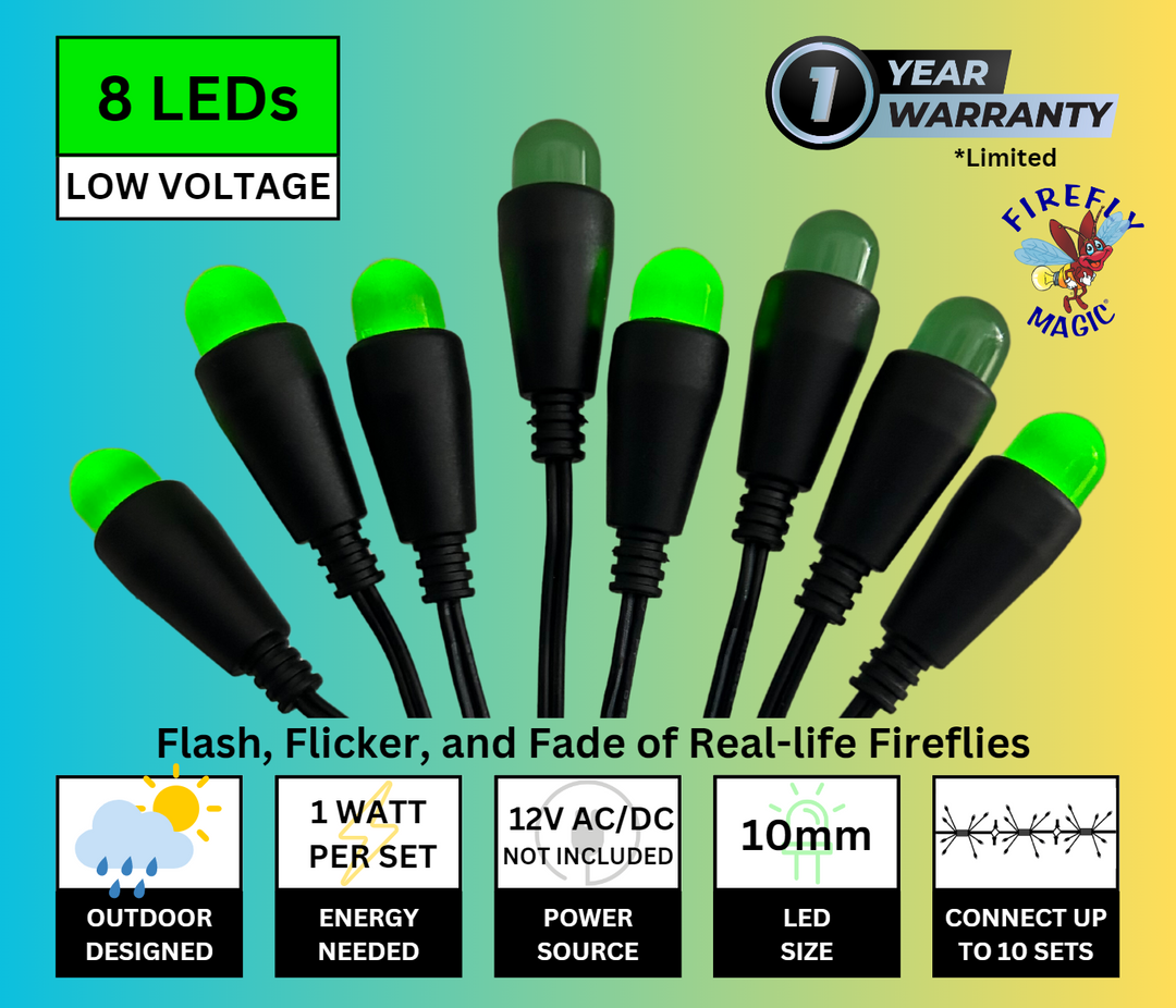 Low Voltage (12 Volt) Fireflies - 10mm LEDs - Bundled (2